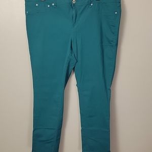 Teal jeans